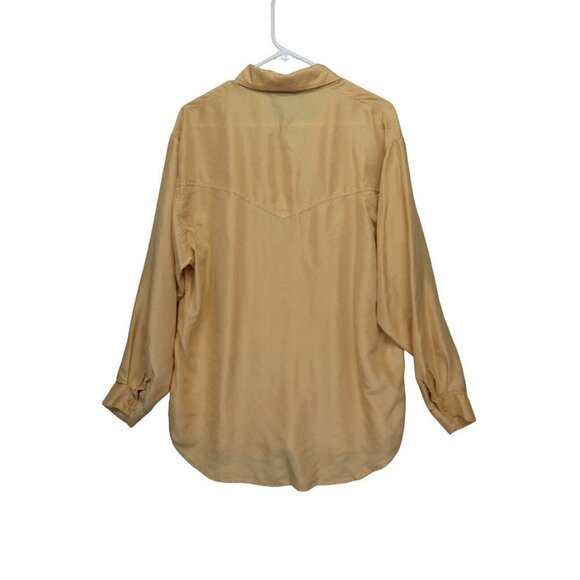 Vintage Moda BB Dakota Silk Fringe Shirt Womens Size M Western 80s Blouse retro‎ - Picture 3 of 8